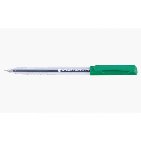 Atlas Ball Point Pen Green 1.0mm Pack Of 10
